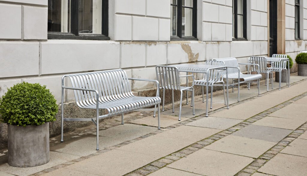 HAY Palissade Armchair hot galvanised steel - Afbeelding 2