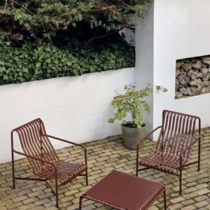 HAY Palissade Low Table, hot galvanised steel