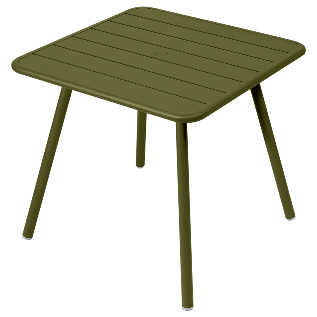 Fermob Luxembourg Tafel 80x80 (met vier poten)