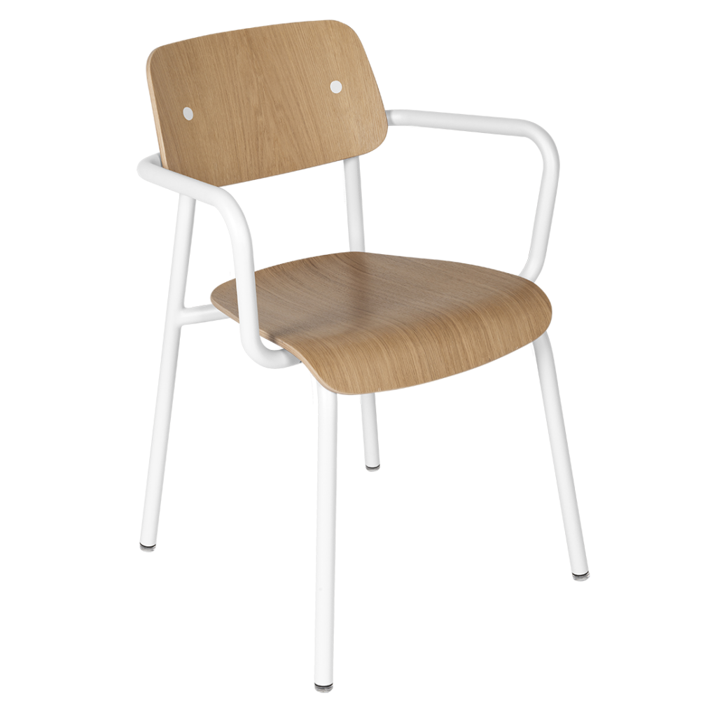 Fermob Studie Eiken Eetkamerstoel met armleuning