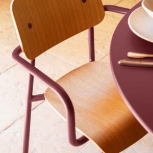 Fermob Studie Eiken Eetkamerstoel met armleuning